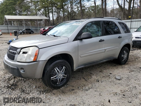 2005 Chevrolet Equinox LS with VIN 2CNDL23F056042196, listed as a Copart auction lot 47254285 with 166,083 mi miles and Salvage Title. Bid and sale history available at carsss.com. Image 1.