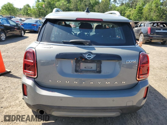 2022 MINI Countryman Oxford Edition with VIN WMZ23BR02N3N61756, listed as a Copart auction lot 52310665 with 85,638 mi miles and Salvage Title. Bid and sale history available at DreamBid. Image 6.
