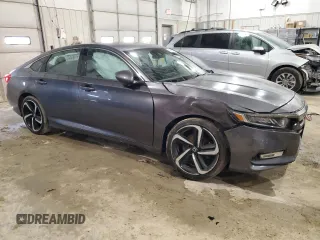 2018 Honda Accord Sedan Sport 1.5T with VIN 1HGCV1F32JA252884, listed as a Copart auction lot 47956445 with 48,385 mi miles and Salvage Title. Bid and sale history available at carsss.com. Image 4.