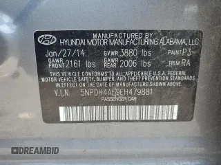 2014 Hyundai Elantra SE с VIN 5NPDH4AE9EH479881, выставлен на аукционе Copart как лот 60686405 с пробегом 115 351 миль миль и Списание • Salvage title. История ставок и продаж доступна на DreamBid. Изображение 12.