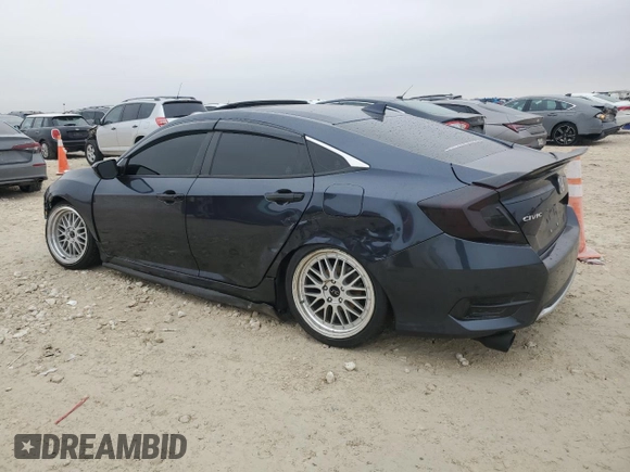 2020 Honda Civic Sedan EX-L with VIN 19XFC1F74LE015365, listed as a Copart auction lot 44965985 with 55,463 mi miles and Salvage Title. Bid and sale history available at carsss.com. Image 2.