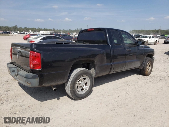2008 Dodge Dakota ST with VIN 1D7HE22K78S539560, listed as a Copart auction lot 45878974 with 122,416 mi miles and Salvage Title. Bid and sale history available at carsss.com. Image 3.