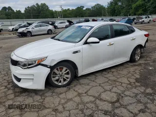 2017 Kia Optima LX with VIN 5XXGT4L33HG136636, listed as a Copart auction lot 58755215 with 185,284 mi miles and Salvage title. Bid and sale history available at DreamBid. Image 1.