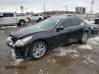 2012 Infiniti G25 x with VIN JN1DV6AR0CM860807, listed as a Copart auction lot 85808954 with 126,531 mi miles and Salvage Title. Bid and sale history available at DreamBid. Image 1.