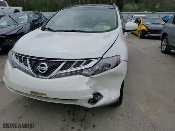 2012 Nissan Murano SV with VIN JN8AZ1MW8CW210804, listed as a Copart auction lot 51558744 with 106,806 mi miles and Salvage Title. Bid and sale history available at carsss.com. Image 12.