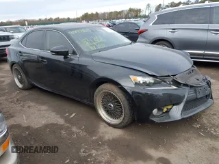 2014 Lexus IS 250 with VIN JTHCF1D21E5011420, listed as a IAAI auction lot 41492163 with 102,088 mi miles. Bid and sale history available at carsss.com. Image 1.