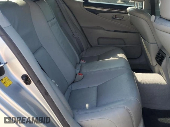 2010 Lexus LS 460 with VIN JTHCL5EF2A5005802, listed as a Copart auction lot 55045745 with 146,507 mi miles and Salvage title. Bid and sale history available at DreamBid. Image 10.
