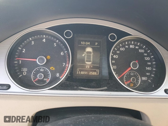 2013 Volkswagen CC R-Line with VIN WVWBP7AN2DE556410, listed as a Copart auction lot 77360244 with 114,891 mi miles and Salvage Title. Bid and sale history available at DreamBid. Image 9.