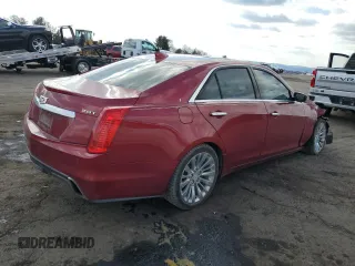 2017 Cadillac CTS Sedan Luxury RWD with VIN 1G6AR5SX6H0213003, listed as a Copart auction lot 46981695 with 45,607 mi miles and Salvage Title. Bid and sale history available at carsss.com. Image 3.