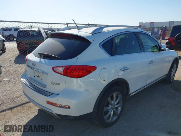 2016 Infiniti QX50 with VIN JN1BJ0RP7GM234860, listed as a IAAI auction lot 41758956 with 66,503 mi miles. Bid and sale history available at carsss.com. Image 4.