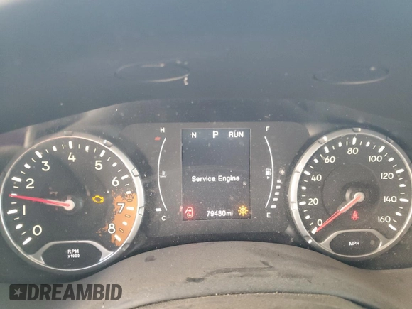 2018 Jeep Renegade Latitude z VIN ZACCJABB6JPJ24894, wystawiony jako Copart lot #55977115 z przebiegiem 79 430 mil mil oraz Szkoda całkowita • Salvage title. Historia ofert i sprzedaży dostępna na DreamBid. Obrazek 9.