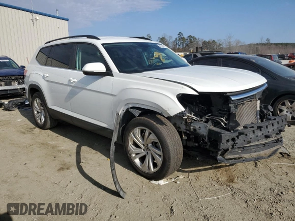 2021 Volkswagen Atlas SE z VIN 1V2HR2CA3MC550966, wystawiony jako Copart lot #44736935 z przebiegiem 91 152 mil mil oraz Szkoda całkowita • Salvage title. Historia ofert i sprzedaży dostępna na DreamBid. Obrazek 4.