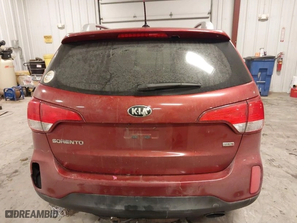 2014 Kia Sorento LX with VIN 5XYKT3A6XEG492008, listed as a IAAI auction lot 41559353 with NaN miles. Bid and sale history available at carsss.com. Image 16.