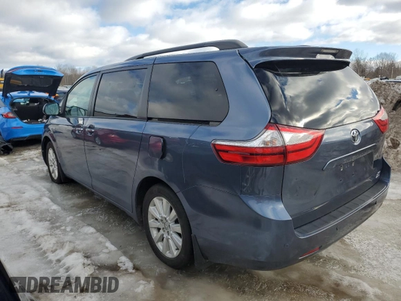 2016 Toyota Sienna Ltd with VIN 5TDDK3DC1GS135142, listed as a Copart auction lot 45336825 with 189,257 mi miles and Clean Title. Bid and sale history available at carsss.com. Image 2.