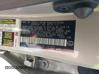 2024 Lexus ES with VIN 58ADZ1B16RU164902, listed as a IAAI auction lot 41783114 with 18,857 mi miles. Bid and sale history available at carsss.com. Image 9.