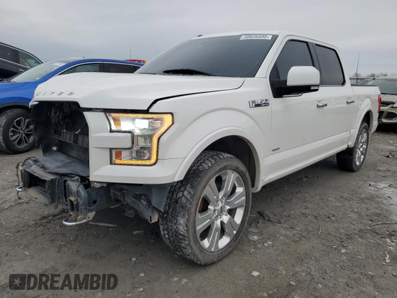 2016 Ford F-150 XLT with VIN 1FTEW1EG8GFD55215, listed as a Copart auction lot 50826595 with 187,716 mi miles and Salvage Title. Bid and sale history available at carsss.com. Image 1.