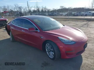 2019 Tesla Model 3 Mid Range with VIN 5YJ3E1EA3KF466418, listed as a IAAI auction lot 41724564 with 53,774 mi miles and . Bid and sale history available at DreamBid. Image 1.