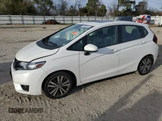 2015 Honda Fit EX-L with VIN 3HGGK5H86FM749960, listed as a Copart auction lot 49950685 with 113,199 mi miles and Salvage title. Bid and sale history available at DreamBid. Image 1.