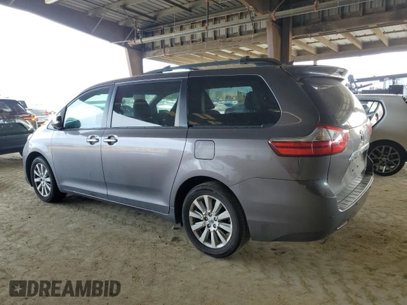 2015 Toyota Sienna Ltd with VIN 5TDDK3DC7FS127013, listed as a Copart auction lot 48323475 with 54,539 mi miles and Salvage Title. Bid and sale history available at carsss.com. Image 2.