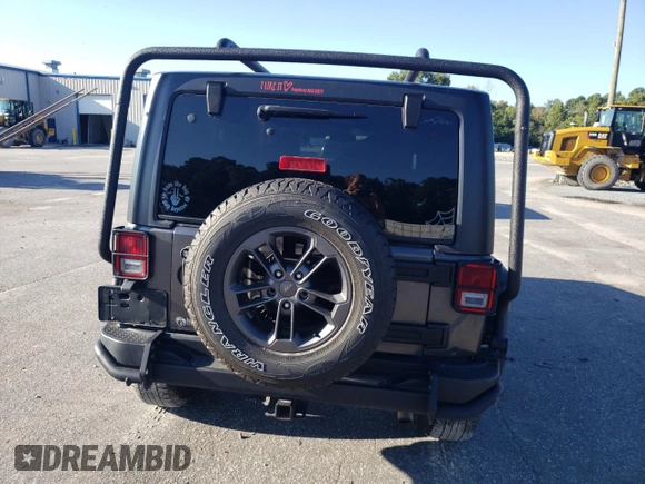 2018 Jeep Wrangler JK Unlimited Sport S with VIN 1C4BJWDGXJL827424, listed as a Copart auction lot 69736084 with 132,151 mi miles and Salvage Title. Bid and sale history available at carsss.com. Image 6.