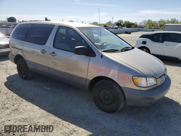 2000 Toyota Sienna CE with VIN 4T3ZF19C1YU305698, listed as a Copart auction lot 52049075 with 230,983 mi miles and Clean Title. Bid and sale history available at carsss.com. Image 4.