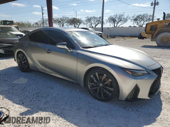 2023 Lexus IS with VIN JTHGZ1B22P5067851, listed as a Copart auction lot 53022815 with 42,662 mi miles and Salvage Title. Bid and sale history available at carsss.com. Image 4.