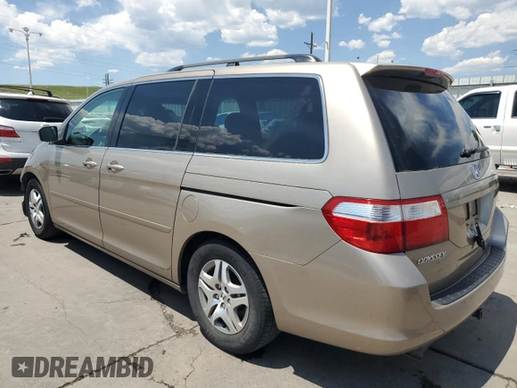 2006 Honda Odyssey EX with VIN 5FNRL38426B401762, listed as a Copart auction lot 61018525 with 145,370 mi miles and Salvage title. Bid and sale history available at DreamBid. Image 2.