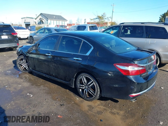 2016 Honda Accord Sport with VIN 1HGCR2F54GA025555, listed as a IAAI auction lot 41578350 with 100,440 mi miles and . Bid and sale history available at DreamBid. Image 3.