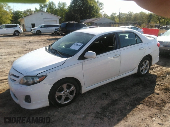 2011 Toyota Corolla L with VIN 2T1BU4EE3BC614784, listed as a IAAI auction lot 42024386 with 210,901 mi miles. Bid and sale history available at carsss.com. Image 2.