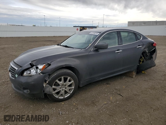 2011 Infiniti M37 with VIN JN1BY1AR2BM371065, listed as a Copart auction lot 74764014 with 175,130 mi miles and Salvage Title. Bid and sale history available at carsss.com. Image 1.