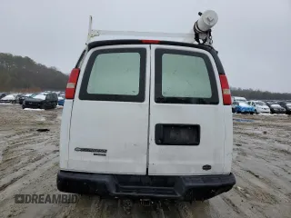 2013 Chevrolet Express Cargo Van with VIN 1GCWGFCA0D1117820, listed as a Copart auction lot 44899265 with Not Provided miles and Salvage Title. Bid and sale history available at carsss.com. Image 6.