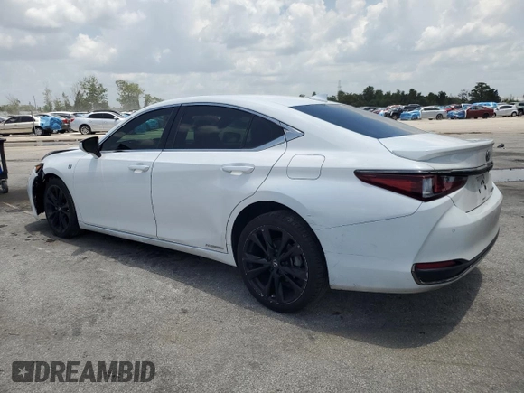 2022 Lexus ES 300h F Sport with VIN 58AGA1C15NU024210, listed as a Copart auction lot 60349895 with 134,663 mi miles and Salvage title. Bid and sale history available at DreamBid. Image 2.