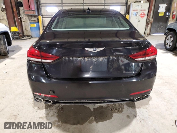 2018 Genesis G80 Ultimate with VIN KMHGN4JF5JU242136, listed as a Copart auction lot 47272645 with 166,868 mi miles and Salvage Title. Bid and sale history available at DreamBid. Image 6.