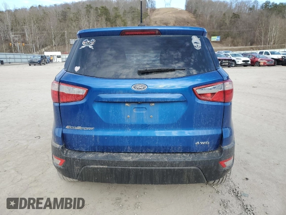 2020 Ford EcoSport S with VIN MAJ6S3FL2LC388428, listed as a Copart auction lot 46379035 with 71,025 mi miles and Salvage Title. Bid and sale history available at DreamBid. Image 6.