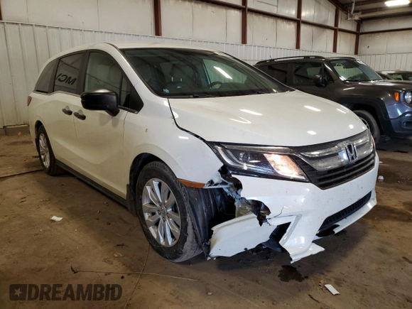 2018 Honda Odyssey LX with VIN 5FNRL6H26JB026483, listed as a Copart auction lot 43139325 with 45,364 mi miles and Clean Title. Bid and sale history available at carsss.com. Image 4.