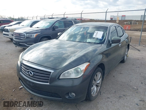 2012 Infiniti M37 with VIN JN1BY1AR2CM391253, listed as a IAAI auction lot 41916069 with 248,141 mi miles. Bid and sale history available at carsss.com. Image 2.