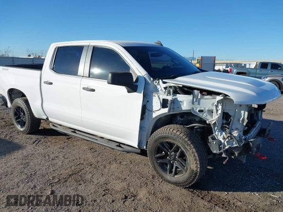 2020 Chevrolet Silverado 1500 Custom Trail Boss with VIN 1GCPYCEF9LZ145463, listed as a IAAI auction lot 41237629 with 99,632 mi miles and . Bid and sale history available at DreamBid. Image 1.