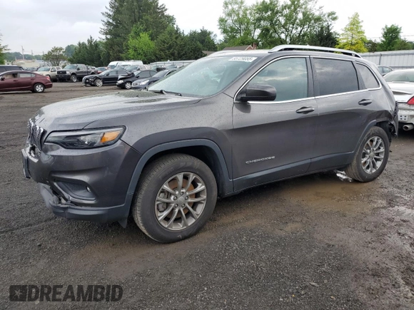 2019 Jeep Cherokee Altitude with VIN 1C4PJMLX1KD471582, listed as a Copart auction lot 55729055 with 76,941 mi miles and Salvage title. Bid and sale history available at DreamBid. Image 1.