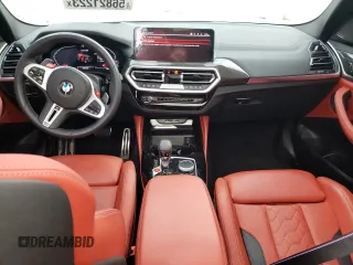2022 BMW X3 M with VIN 5YM13EC0XN9J56822, listed as a Copart auction lot 49873974 with 7,396 mi miles and Salvage Title. Bid and sale history available at carsss.com. Image 8.