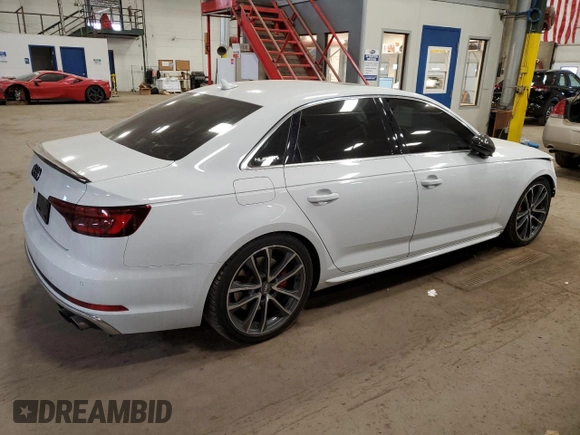 2018 Audi S4 Premium Plus with VIN WAUB4AF45JA133410, listed as a Copart auction lot 44200074 with 74,421 mi miles. Bid and sale history available at carsss.com. Image 3.