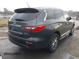 2014 Infiniti QX60 with VIN 5N1AL0MMXEC509166, listed as a IAAI auction lot 41668998 with 122,687 mi miles and . Bid and sale history available at DreamBid. Image 4.