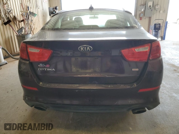2014 Kia Optima LX with VIN 5XXGM4A71EG306765, listed as a Copart auction lot 45578065 with 169,820 mi miles and Salvage Title. Bid and sale history available at carsss.com. Image 6.