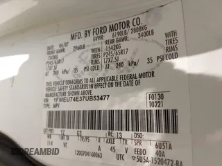 2007 Ford Explorer Eddie Bauer с VIN 1FMEU74E37UB53477, выставлен на аукционе IAAI как лот 42411282 с пробегом 140 578 миль миль и . История ставок и продаж доступна на DreamBid. Изображение 9.
