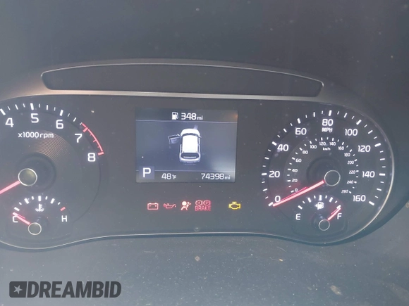 2020 Kia Soul LX with VIN KNDJ23AU6L7097430, listed as a IAAI auction lot 41288206 with 74,398 mi miles. Bid and sale history available at carsss.com. Image 7.