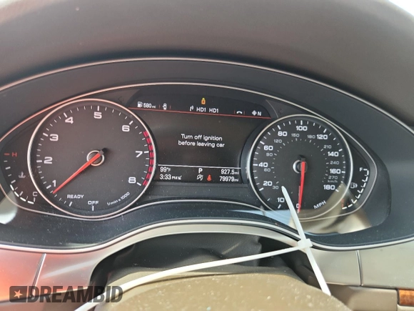 2017 Audi A6 Premium Plus with VIN WAUF2AFC6HN117976, listed as a Copart auction lot 63971095 with 79,979 mi miles and Salvage title. Bid and sale history available at DreamBid. Image 9.