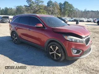 2018 Kia Sorento EX with VIN 5XYPH4A57JG409763, listed as a Copart auction lot 87258384 with 134,296 mi miles and Salvage Title. Bid and sale history available at DreamBid. Image 4.