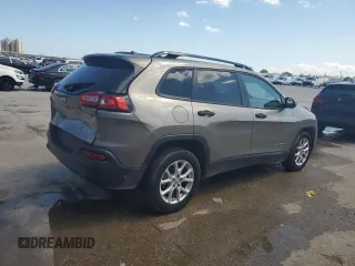 2017 Jeep Cherokee Sport with VIN 1C4PJLAB6HW643474, listed as a Copart auction lot 54386245 with 17,799 mi miles and Salvage Title. Bid and sale history available at carsss.com. Image 3.