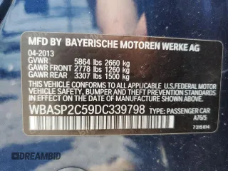 2013 BMW 5 Series 535i Gran Turismo xDrive z VIN WBASP2C59DC339798, wystawiony jako Copart lot #57228225 z przebiegiem 131 424 mil mil oraz Czysty tytuł • Clean title. Historia ofert i sprzedaży dostępna na DreamBid. Obrazek 12.