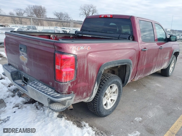 2014 Chevrolet Silverado 1500 LT with VIN 3GCUKRECXEG454259, listed as a IAAI auction lot 41300279 with 152,701 mi miles. Bid and sale history available at carsss.com. Image 4.
