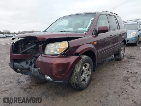 2007 Honda Pilot EX-L with VIN 2HKYF18557H535426, listed as a IAAI auction lot 41126160 with 169,336 mi miles. Bid and sale history available at carsss.com. Image 17.